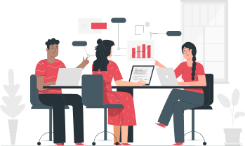 Pessoas fazendo recrutamento